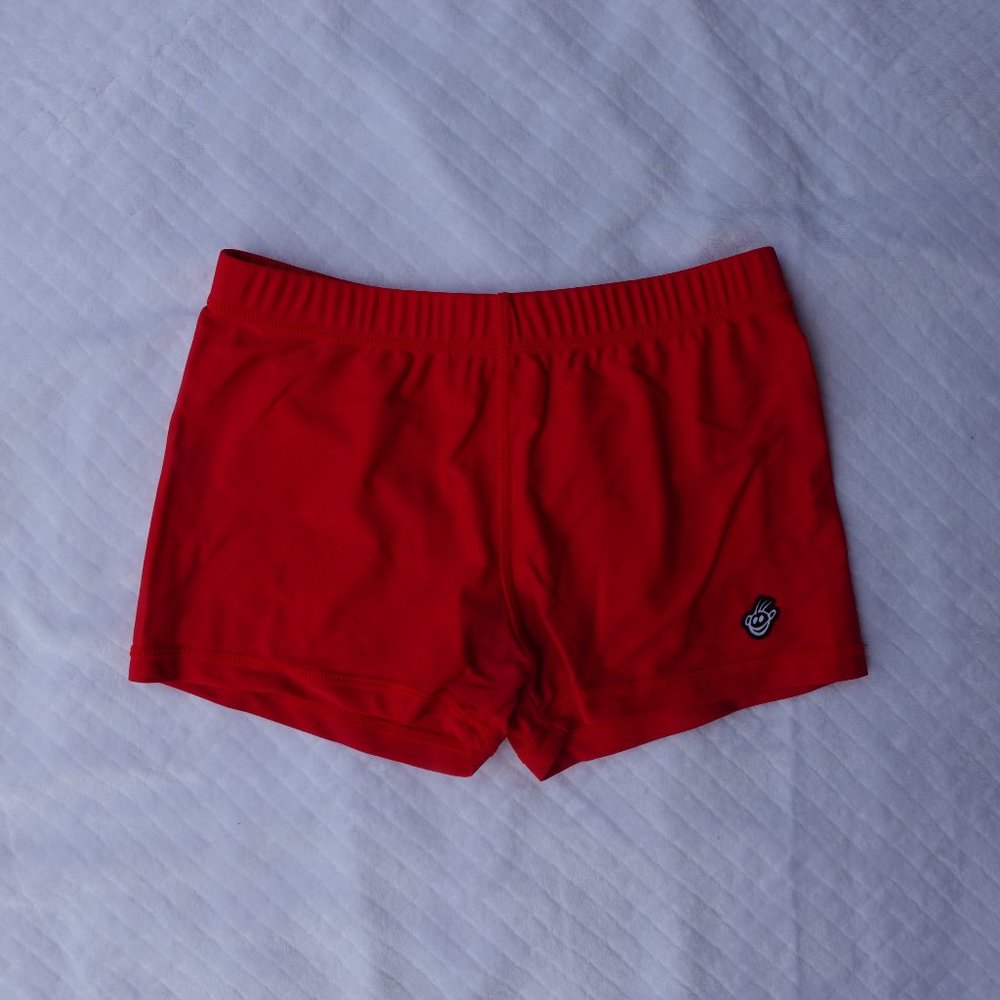 Red Overkill athletic shorts